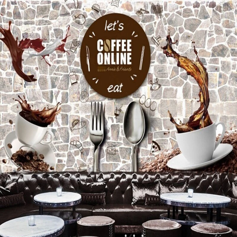 

Винтажные настенные обои на заказ для гостиной и спальни, ретро-дизайн стены промышленного кафе, индивидуальный фон для декора стен