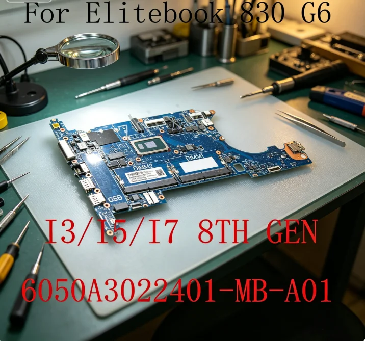 

For HP EliteBook 830 G6 Laptop Motherboard With I3 I5 I7 8TH GEN CPU 6050A3022401-MB-A01 DDR4 UMA 100% Test Work