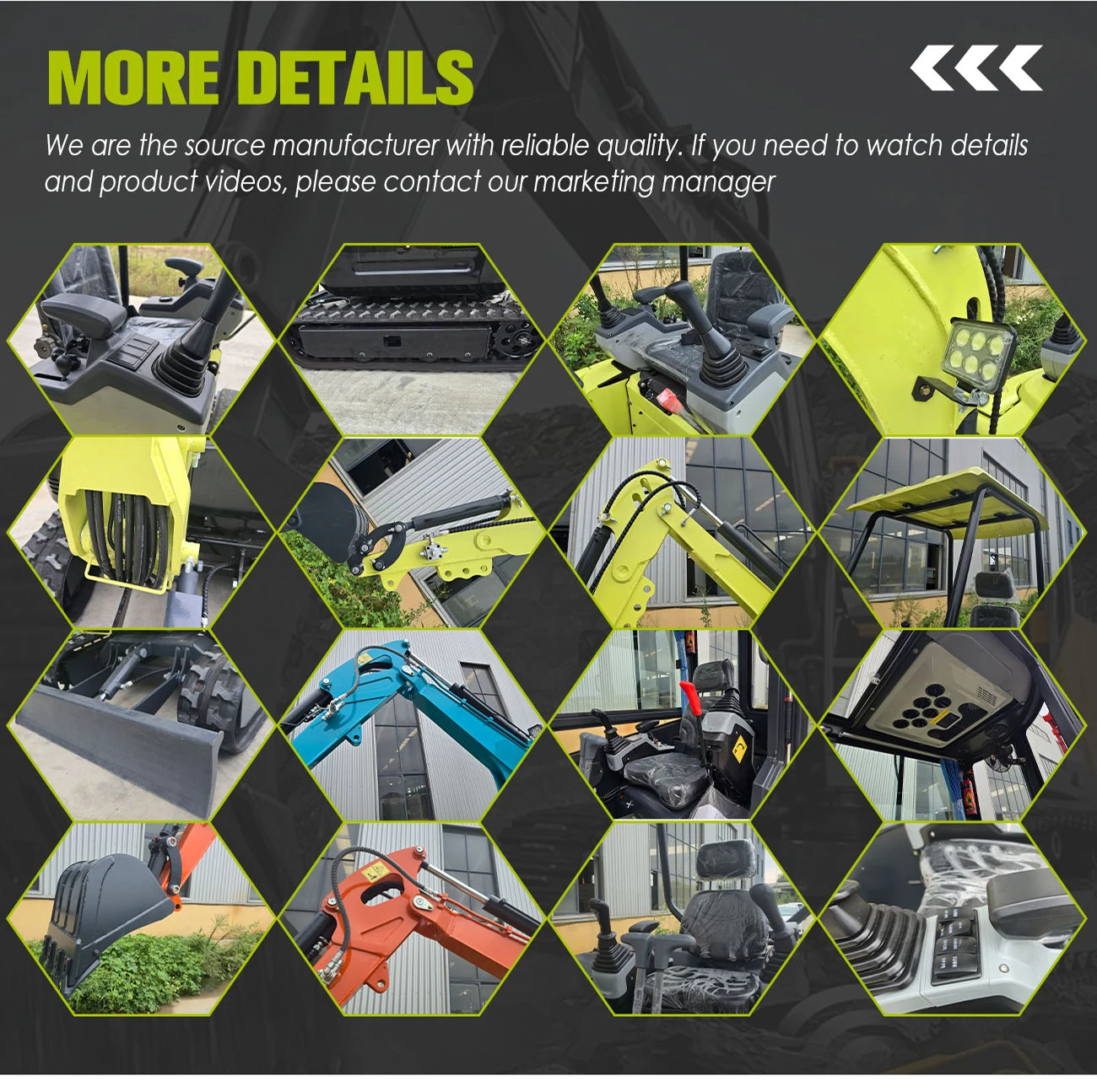 حفارة ديزل صغيرة بجرار 1.2 طن - آلات هندسية مدمجة هيدروليكية على طراز كوبوتا