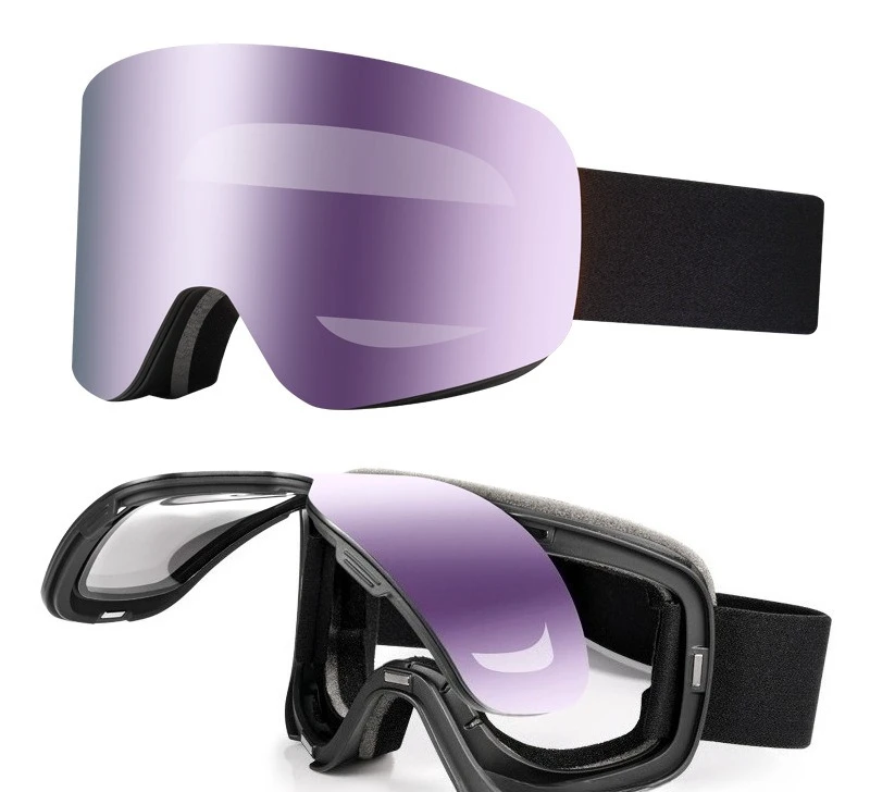 

Лыжные очки для занятий спортом на открытом воздухе, мягкая оправа, ветрозащитные противотуманные очки UV400 для езды на велосипеде и катания на лыжах