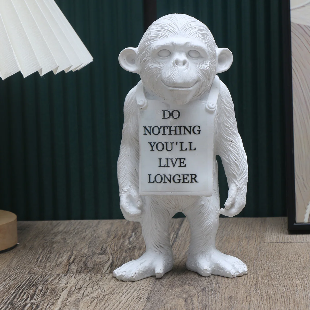 Monkey Gorilla Sculpture Home Decoration Creative Decoration Black and White Tag Modern DIY Mood Board Creative Furnishings