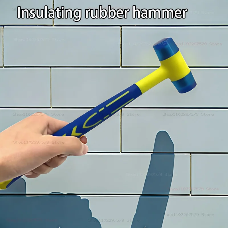 2025 جديد 25/35/45 مللي متر مزدوج الرأس متعدد الوظائف مزدوج الوجه لمسة ناعمة المطاط المطرقة الأسود البلاستيك المغلفة قبضة DIY بها بنفسك أداة اليد