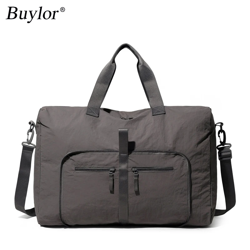 

Складная дорожная спортивная сумка Buylor, большая вместимость, легкая портативная сумка для хранения для женщин и мужчин, спортивные авиакомпании, ручная кладь посадки