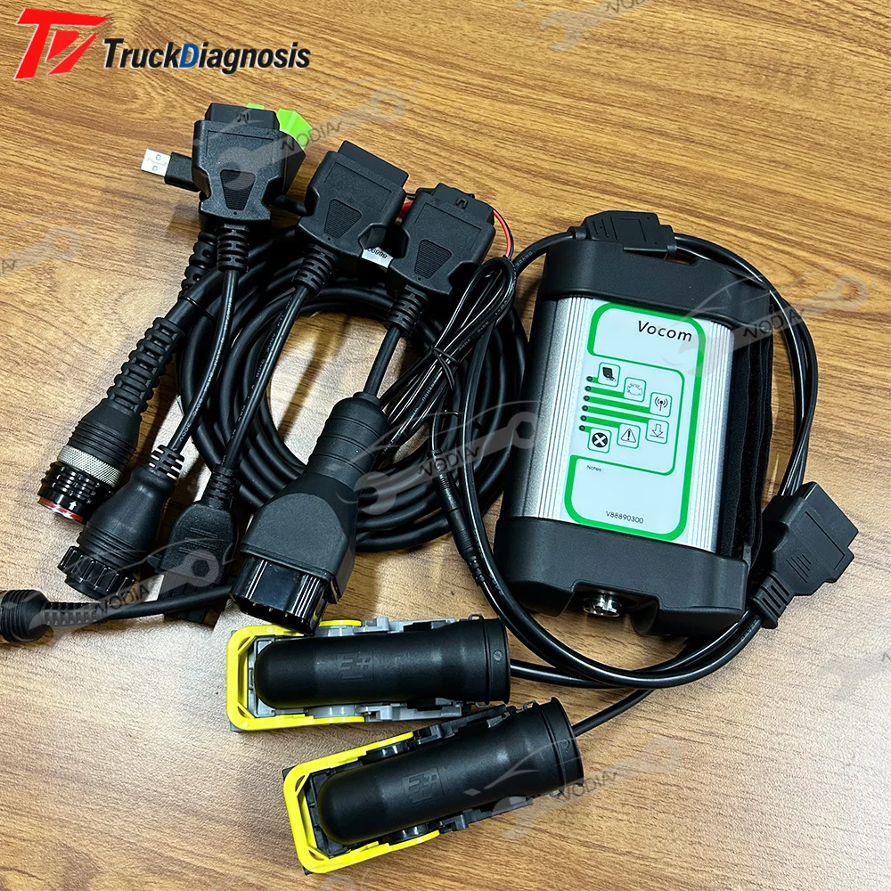 For VOCOM 1 Interface VOCOM1 88890300 2.8.PPT Heavy truck excavator scanner Diagnostic Tool with ECU programming test cable