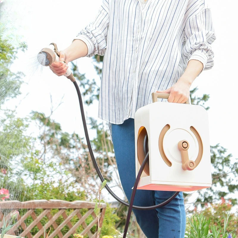 

Портативный шланг для воды на 10/15/20 метров в коробке для хранения, для полива цветов и мойки автомобилей, универсальный шланг двойного назначения