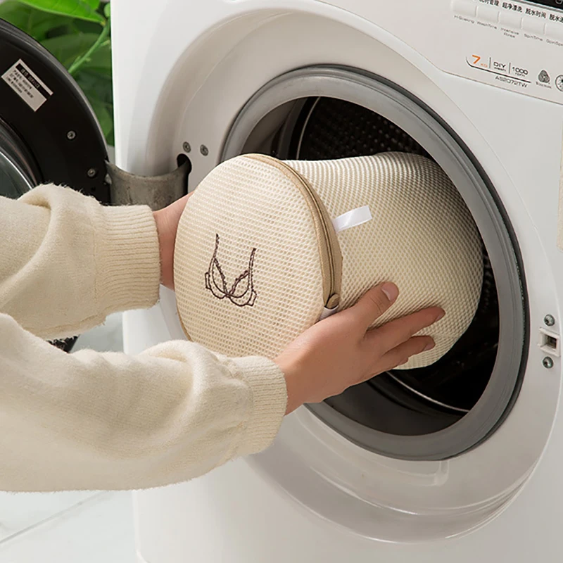 Laundry Bag For Dirty Clothes Fine Mesh Beige Embroidery Thicken Washing Bags Laundry Set For Washing Travel Storage Bag