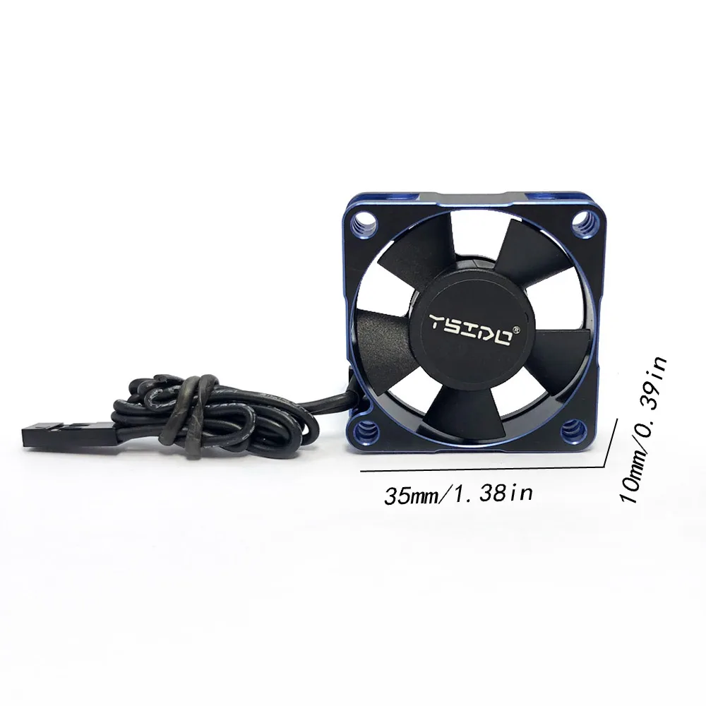YSIDO Waterdichte Hight Speed koelventilator 3010 3510 4010 4510 voor 1/7 1/8 1/10 1/12 RC Auto 3650 3660 4274 4292 Borstelloze Motor