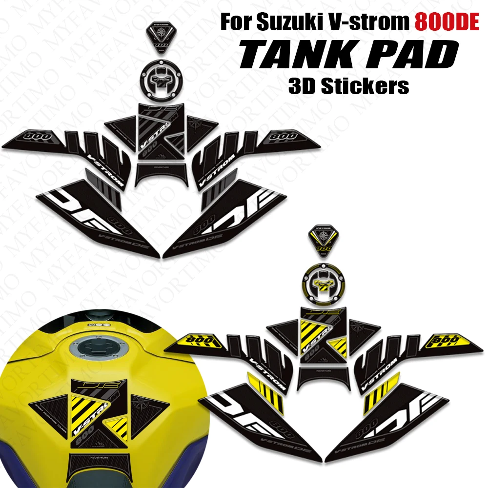 

2023 2024 2025 крышка бака мотоцикла для SUZUKI V-strom 800DE DL800DE защитные наклейки на топливный бак комплект наклеек
