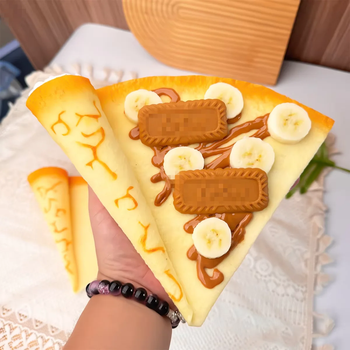 Simulation artificielle réaliste, faux cône de crêpe, modèle alimentaire, décorations de magasin de crêpes, différents Styles au choix de gâteaux, 1 pièce