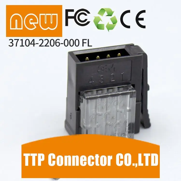 5 pçs/lote 37104-2206-000FL 4 pinos do Conector 100% Novo e Original