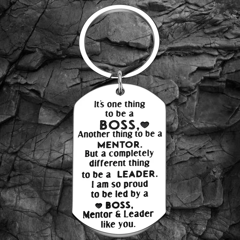 Boss Day Gifts Keychain Boss Lady Gifts Key Rings Female Male Boss/ Mentor/ Leader/ Supervisor/ Coworker Appreciation Gifts