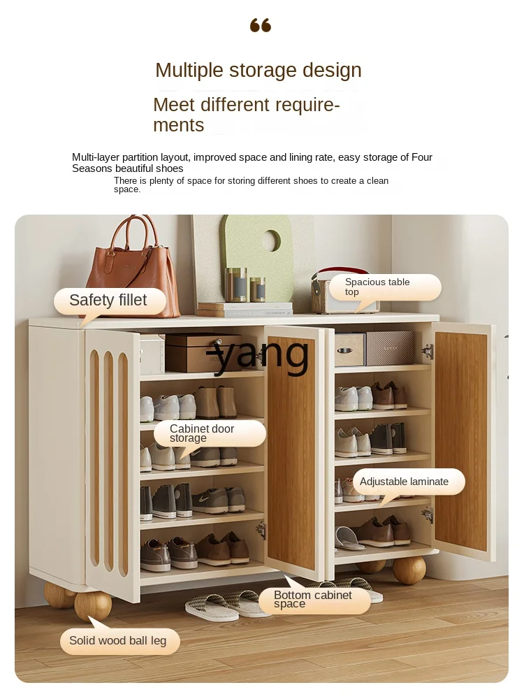 Yhl Shoe Cabinet Home Doorway Indoor Entrance Integrated Large Capacity Door Wall Storage Shoe Rack