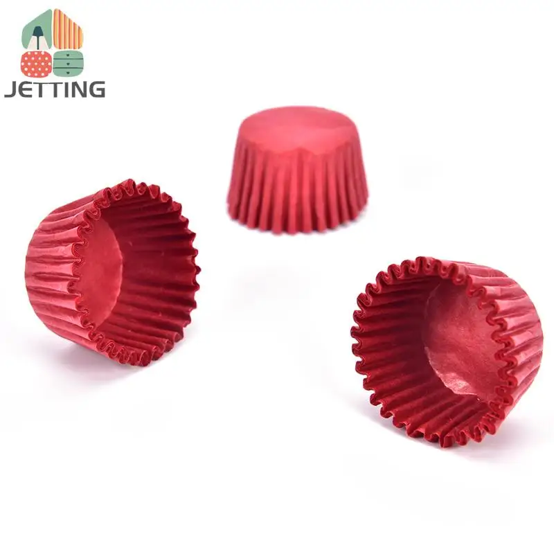 500 قطعة/الوحدة صغيرة الشوكولاته ورقة Liners الخبز الكعك كعكة كب كيك الحالات بلون 2x2 سنتيمتر بالجملة #4