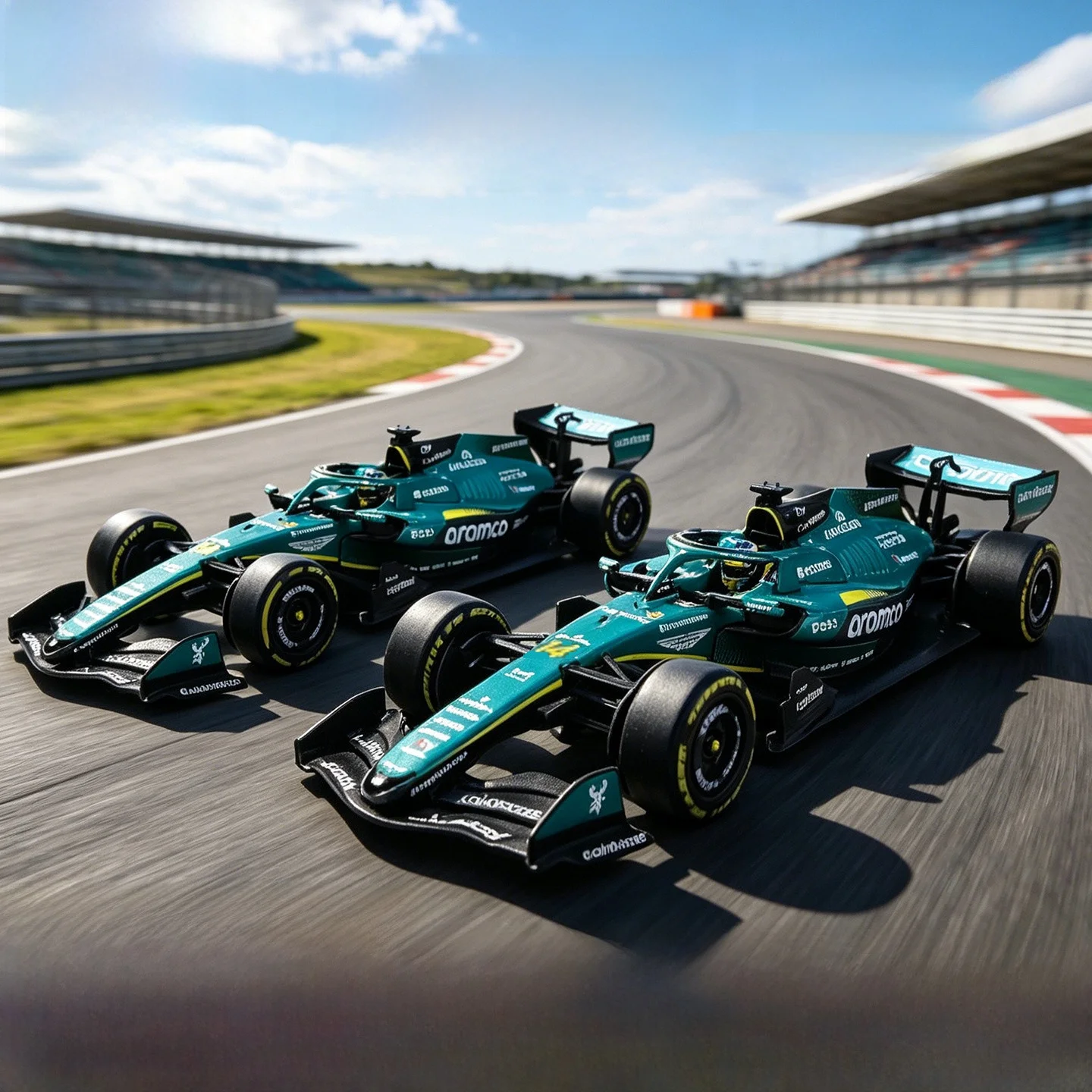 Aston  AMR26 F1 Model Car Alloy One-Plus Formula Racing Car Collection Edition Burago Pre-order :43 Scale Alonso