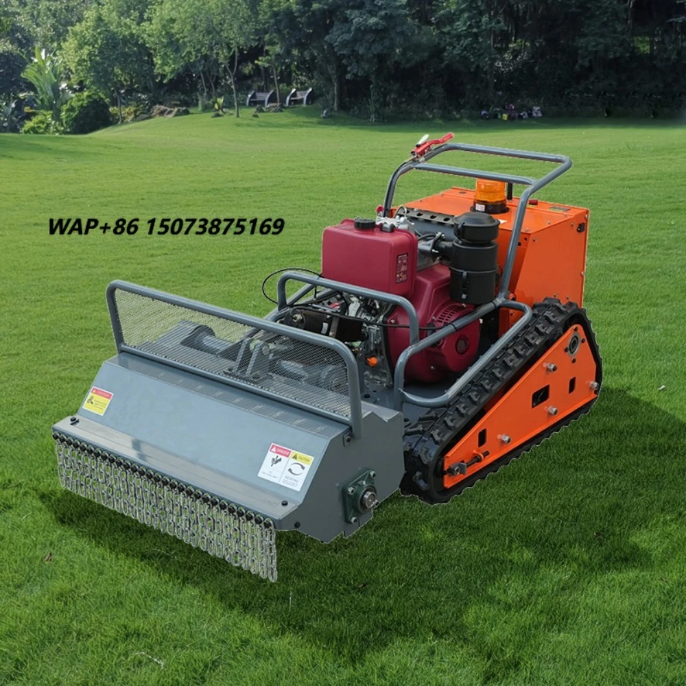 Tracked Radio Controlled Grass Cutter Robotic Mowers with  Navigation Automatic Wireless Grass Trimmer Rc Lawn Mower