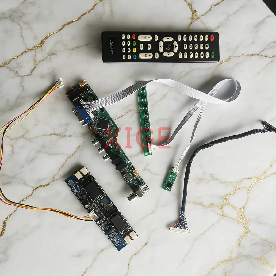 Matrix Controller Board Fit HSD190ME13 HT190E01 HSD190ME12 HSD190MEN3 4-CCFL 1280x1024 LVDS 30-Pin 1280*1024 HDMI+VGA+AV+USB Kit