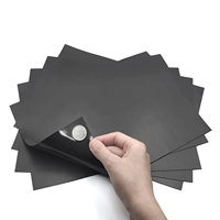 5 Sheets A4 Black Magnetic Sheets 0.75mm Thickness Magnetic on One Side for Refrigerator Photo Cutting Dies Craft Magnets