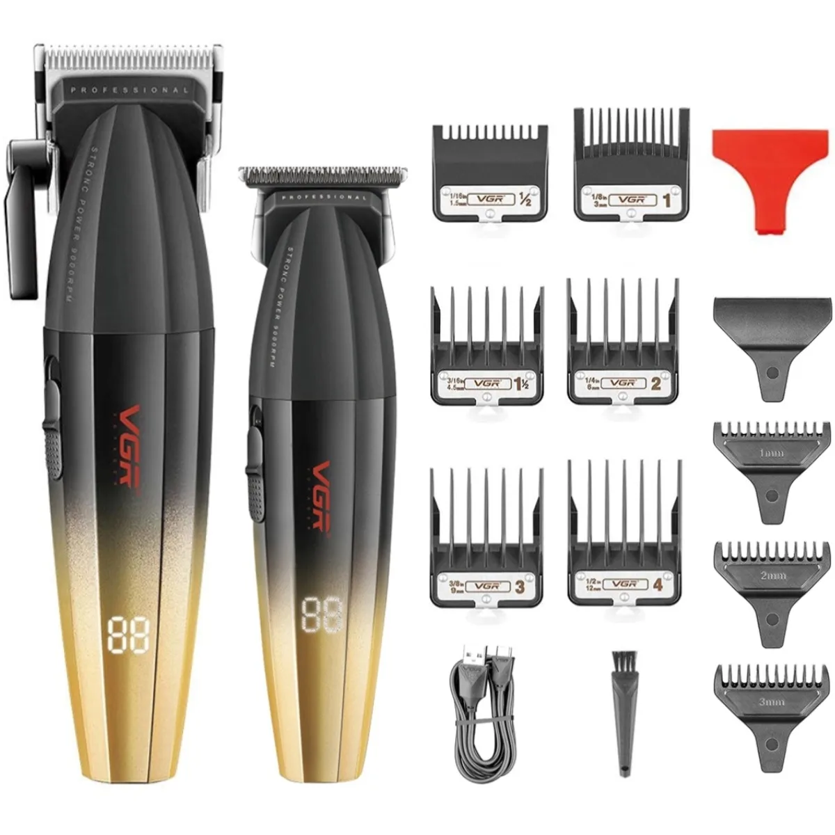 VGR Trimmer Professioneel Elektrisch scheerapparaat Draadloos Toiletapparaat Barbier Haarknipmachine Metalen Trimmer voor mannen V-003 V-906 V-308 - afbeelding 1