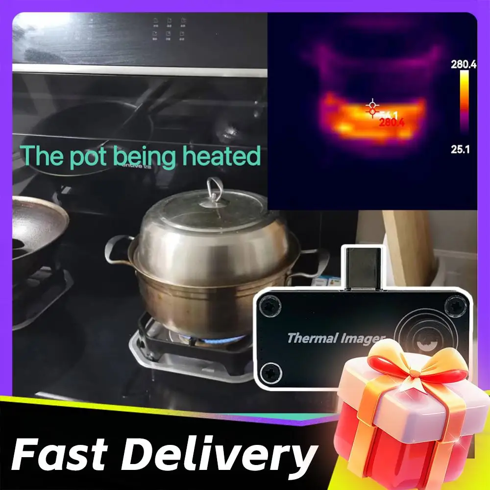 

Mini Phone Temperature Sensor Professional External Thermographic Cameras Night Vision 32x32Resolution for Android Mobile Phone