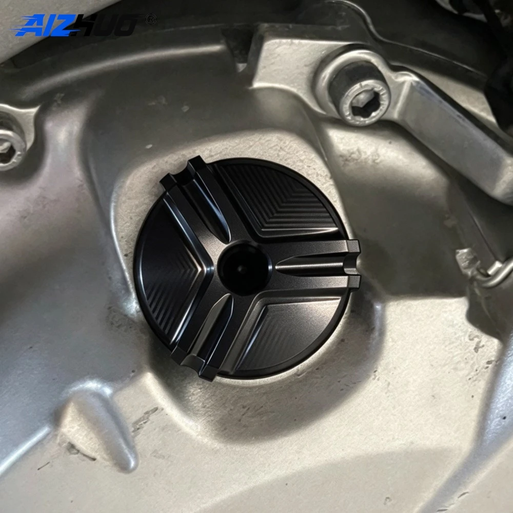 Motorcycle Engine Oil Filter Cup Plug Cover For 790 Adventure 790 Adventure R 790 Duke 1290 SUPER DUKE CNC Aluminum Accessories