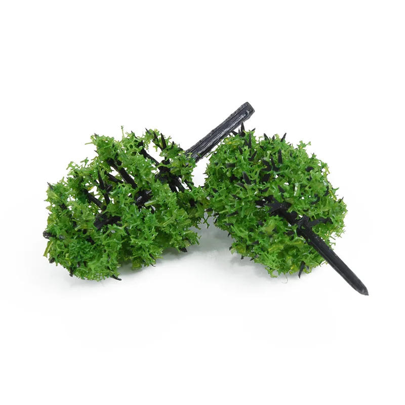 40pcs 1/100 Model Trees Artificial Tree Train Railroad Scenery Architecture Tree Park Scenery Miniature Tree Landscape Decoratio