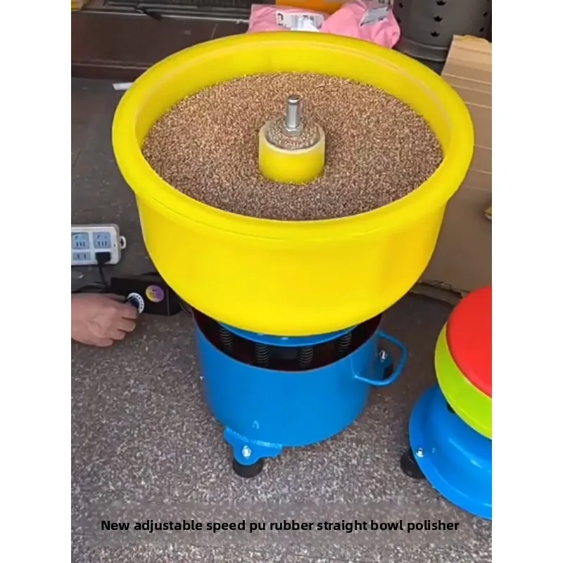 Machine PU Glue Straight Bucket Small Vibration Metal Deburring Shaft Vibration Grinding and Polishing Machine Fast Delivery