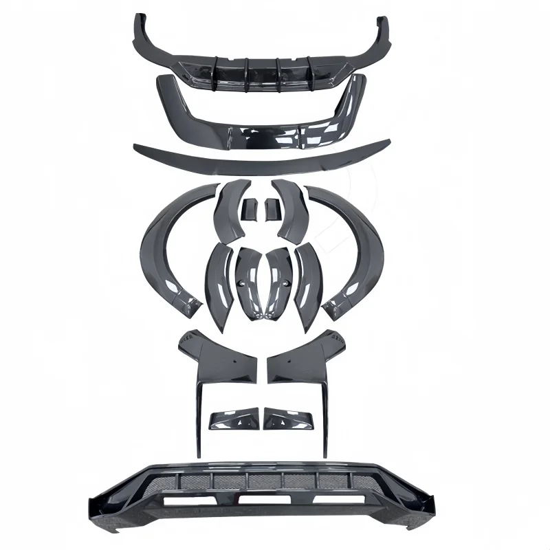 for 18-23  Q8 with PD-style Dry Carbon Wide-body Kit Including Bumpers Fender Wheel Arch Rear Wing Roof Wing