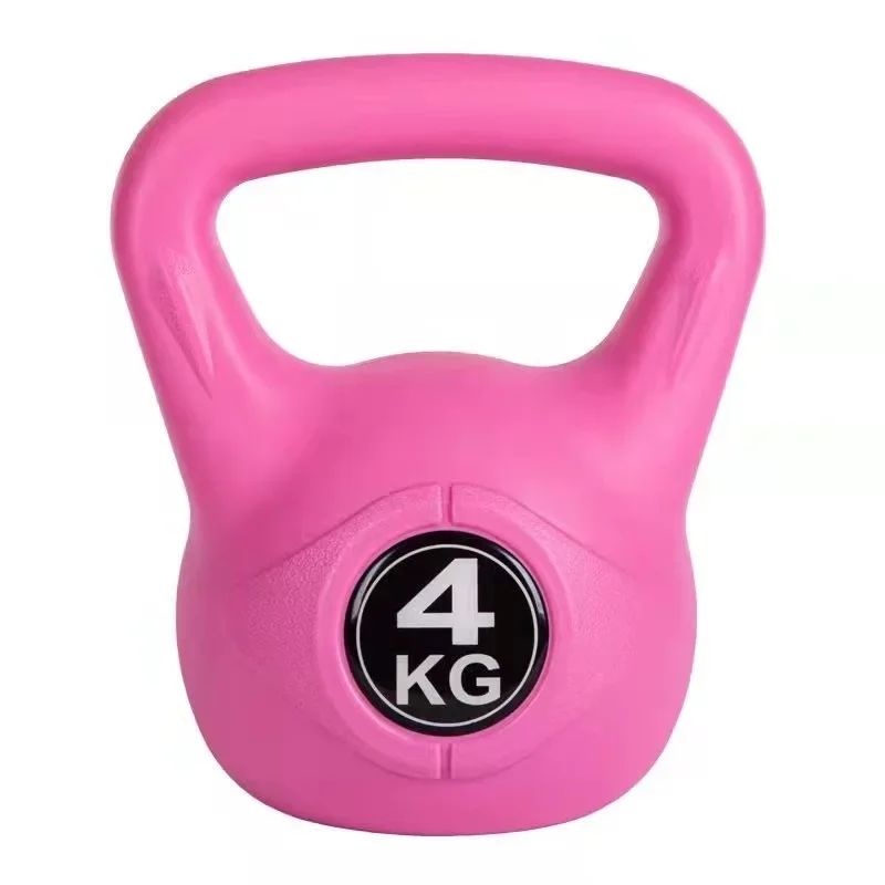 Wholesale Home Gym Black 2 4 6 8 10 12 Kg Fixed Kettle-bell Lady's Small Dumbbells Cement Plastic Kettlebell