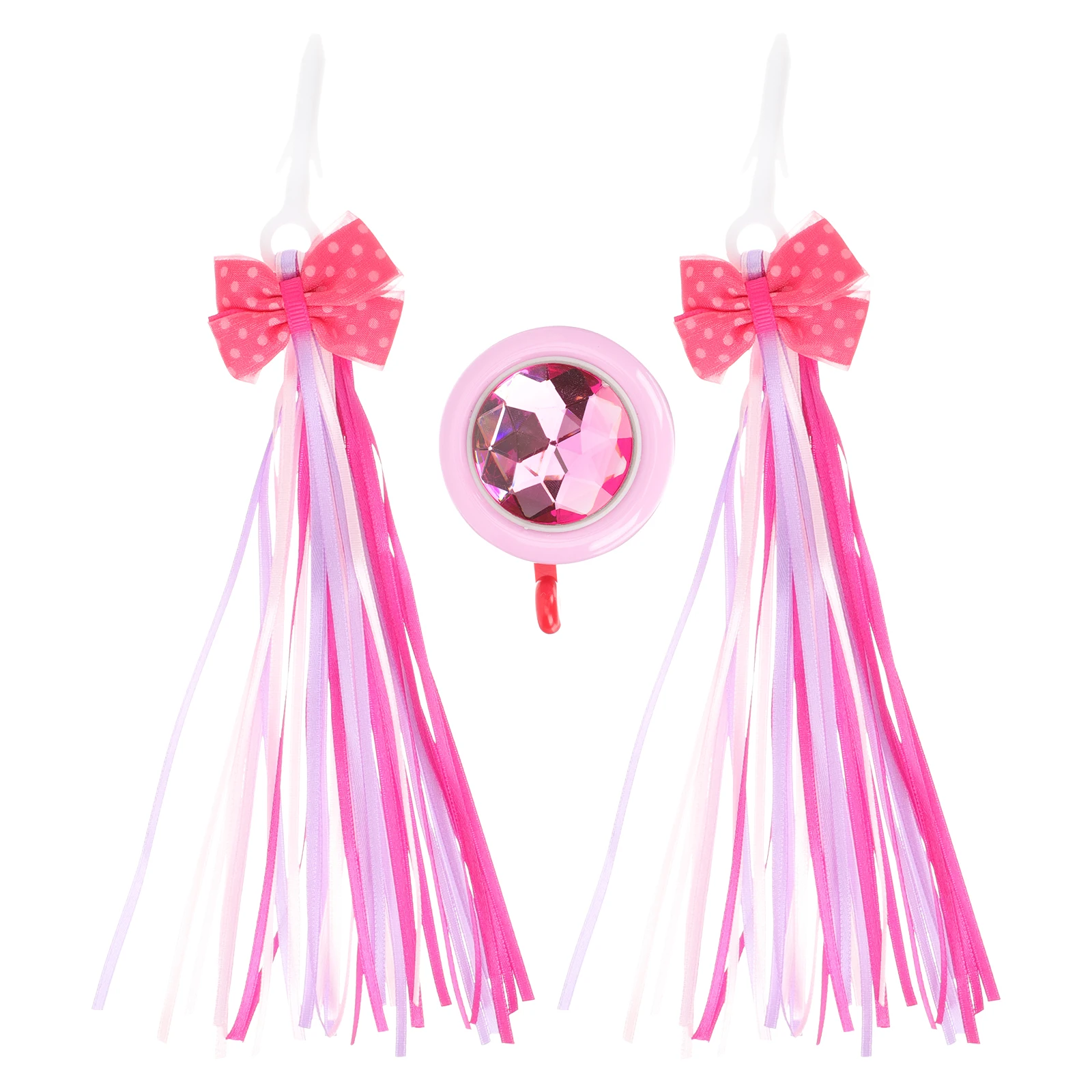

Bike Streamers Decorative Accessories for Kids Bicycles Scooters Handlebar Ribbons Polyester Durable Practical Easy Installation