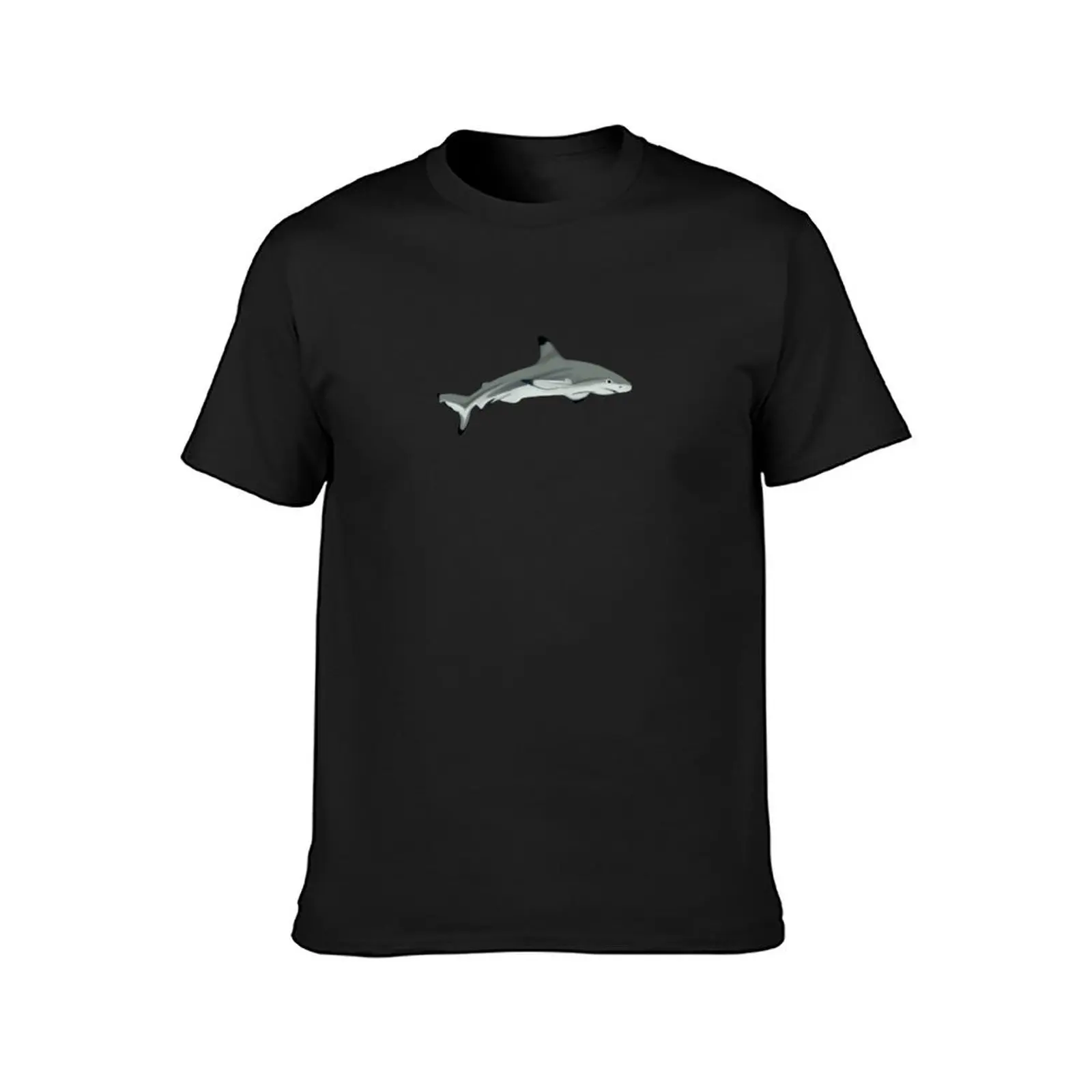 Eepy Black Tipped Reef Shark T-Shirt customizeds korean fashion funnys Men's t shirts