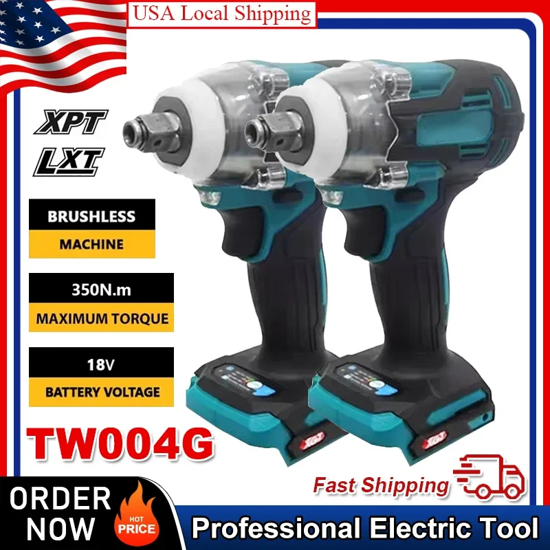 

Подходит для Makita TW004G 630N.m Бесщеточная отвертка Аккумуляторная электрическая отвертка Перезаряжаемая дрель-шуруповерт Аккумулятор 18 В