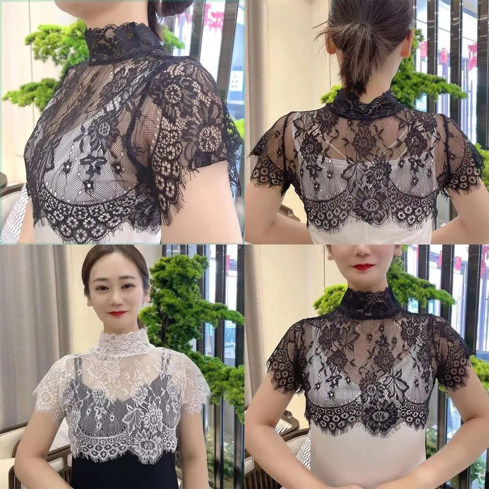 Clothes Accessories Shirt Fake Collar Scarf Shawl Decoration Lace False Collar Embroidered Fashion Blouse Detachable Collar