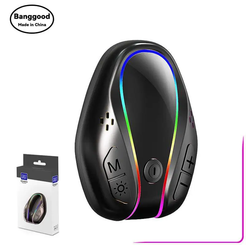 

GR07 Bluetooth Audio Receiver Card MP3 Player Colorful Ambient Light Car Bluetooth Hands-free Call