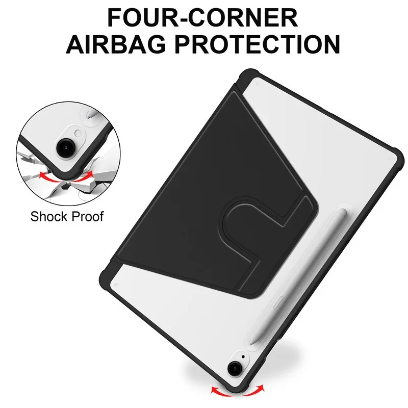 For Samsung Galaxy Tab A9 plus 11 Smart Case Galaxy Tab S9 FE S7 S8 11 S9 plus 12.4 S9 FE 12.4 Cover 360 Degree Protective Funda