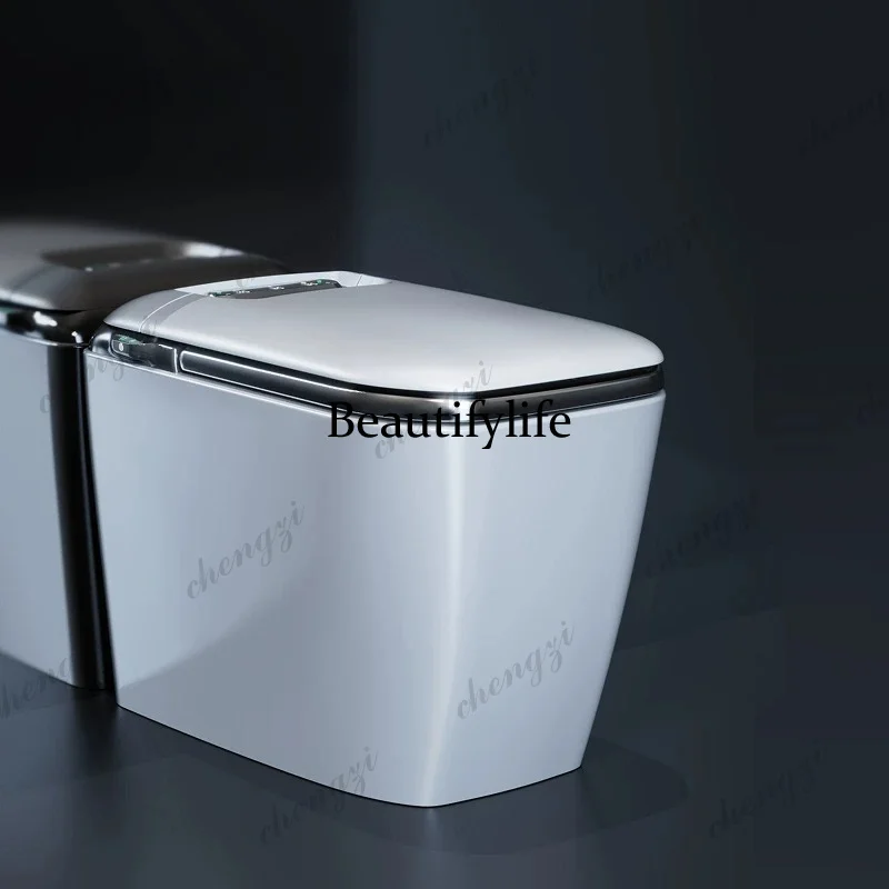 Floor-to-ceiling smart toilet foot-feeling automatic switch cover, household integrated toilet