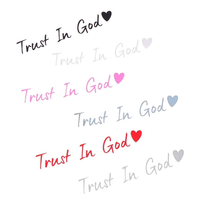 

Наклейка на зеркало Trust In God, автомобильные наклейки для женщин, наклейка на зеркало веры, милая виниловая наклейка, христианская наклейка на зеркало автомобиля, религиозный автомобиль