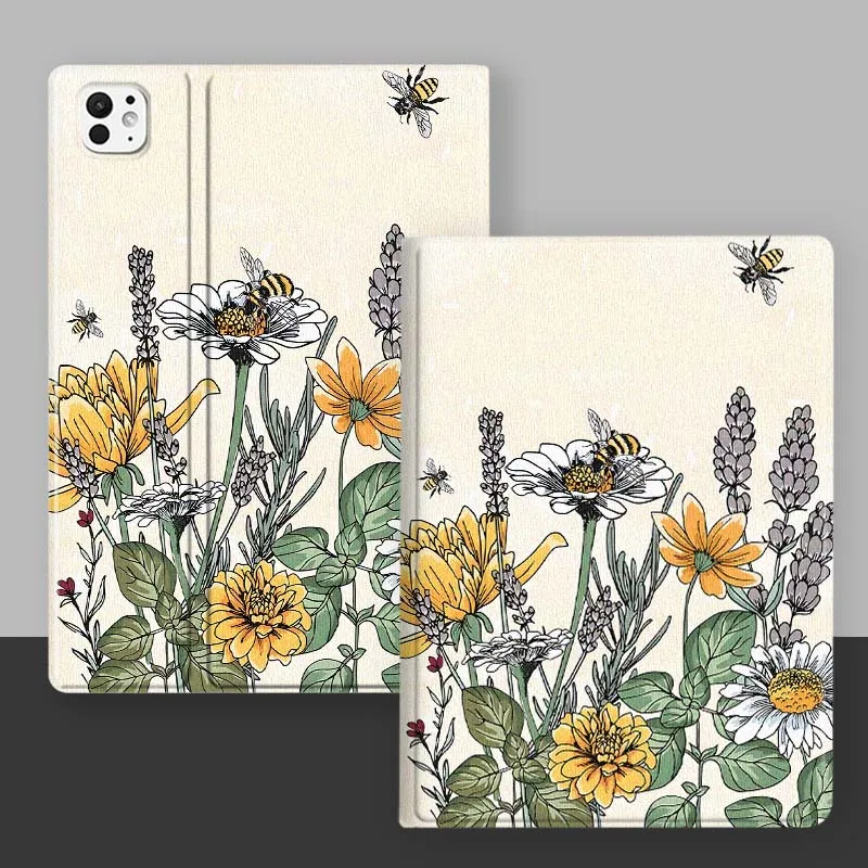 Creative Flowers For iPad Pro Air Mini 3 4 5 6 7 7th 8th 9th 10th 11th 10.2 9.7 10.5 10.9 11 12.9 Tablet Case