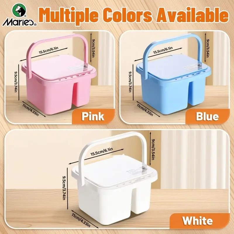 1pc Marie multifunctionele borstelreiniger/wasmachine, wit, roze, blauw draagbare handborstel wastafelhouder, organizer voor acryl