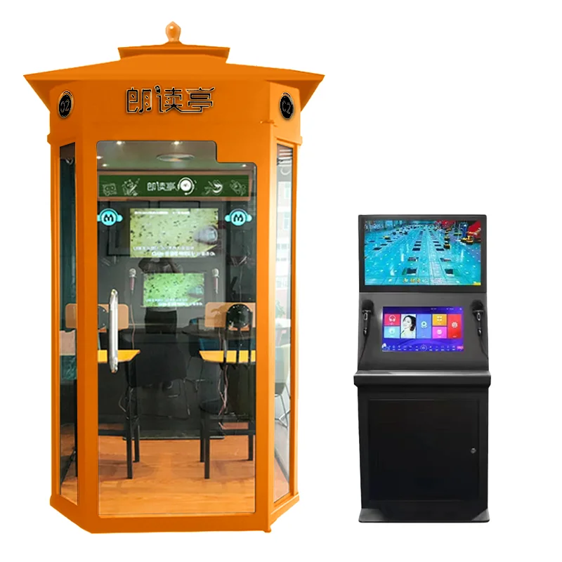 Indoor Soundproof Material Decor Self Service Mini Karaoke Room Pod Personal KTV Machine Singing KTV Kiosk Touch Screen