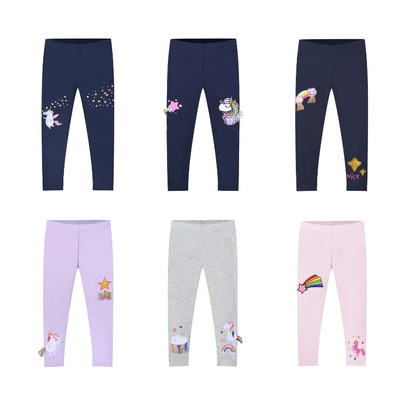 Little maven 2023 Baby Girls Lovely Leggings Cotton Soft and Comfort Pants for Girls Kids Casual Clothes Spring and Autumn