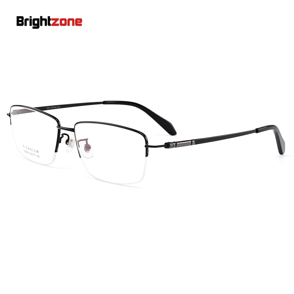 

Ultra-light Pure Titanium Half Rim Optical Glasses Frame Eyeglasses Frames Men Myopia Hyperopia Prescription Spectacles Oculos