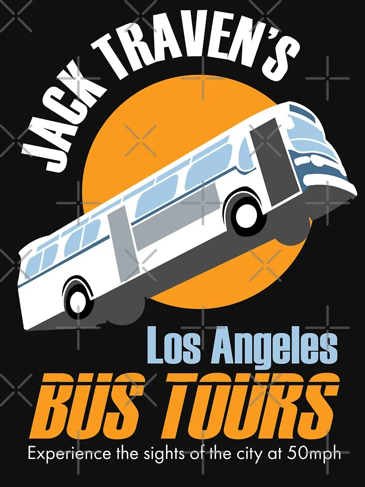 Niezbędna koszulka Jack Traven's Los Angeles Bus Tours