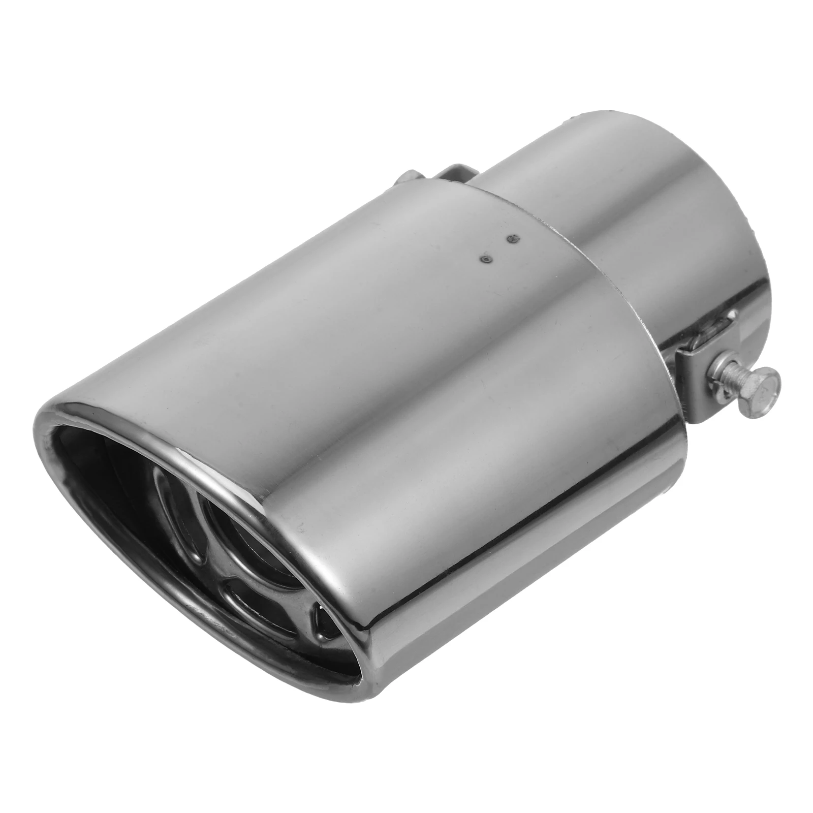 

Stainless Steel Exhaust Tip Six Hole Round Durable Universal Car Motorcycle Exhaust Pipe Tail Muffler Silver Color