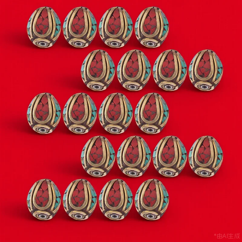 

20 шт. Непал ручной работы Будда латунные бусины-разделители принадлежности для изготовления ювелирных изделий DIY ювелирные изделия браслеты ожерелье кулон ремесленные бусины