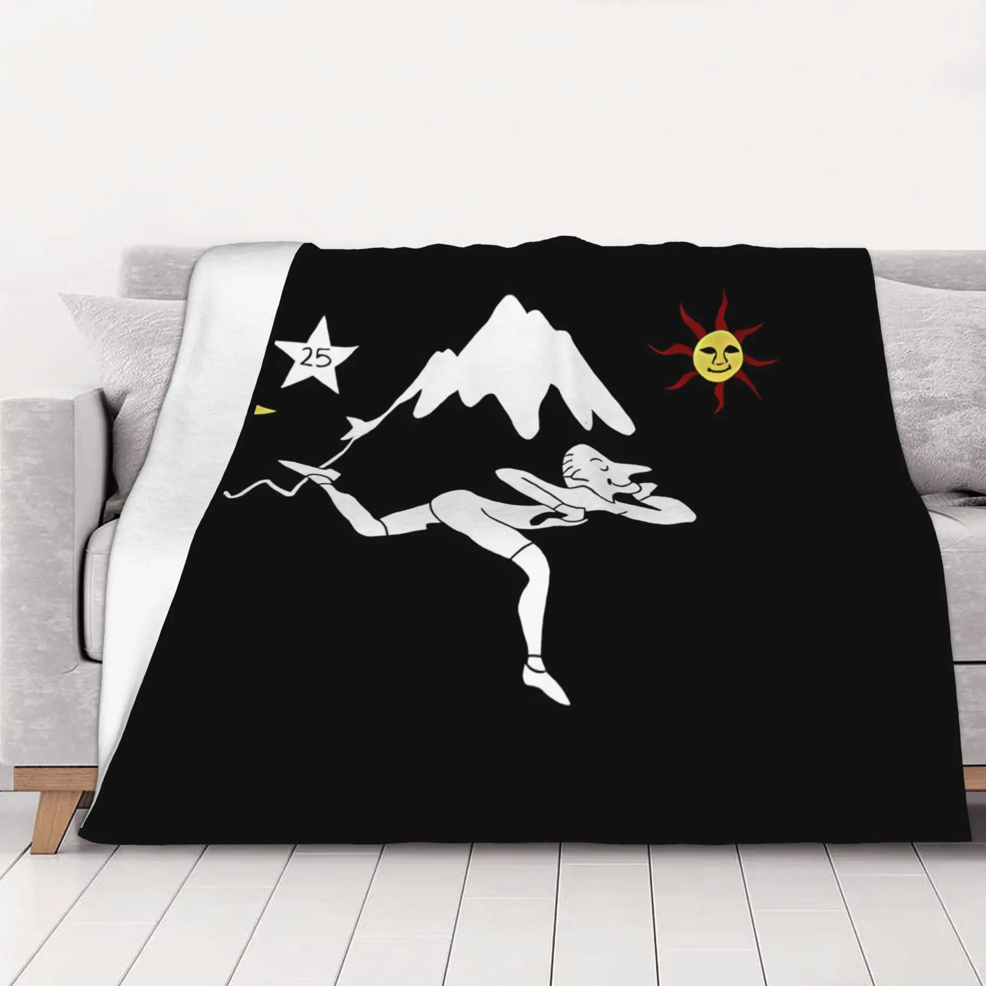 1PC home Cutecore Classic Albert Hoffman LSD Bicycle Day Blanket Super Cosy Plush Home Living Room Sofa halloween