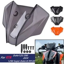 2024 Duke125 Duke390 Windshield Windscreen For KTM 1290 Super Duke R MY20 2020-2023 Air Wind Deflectors Motorcycle Front Screen