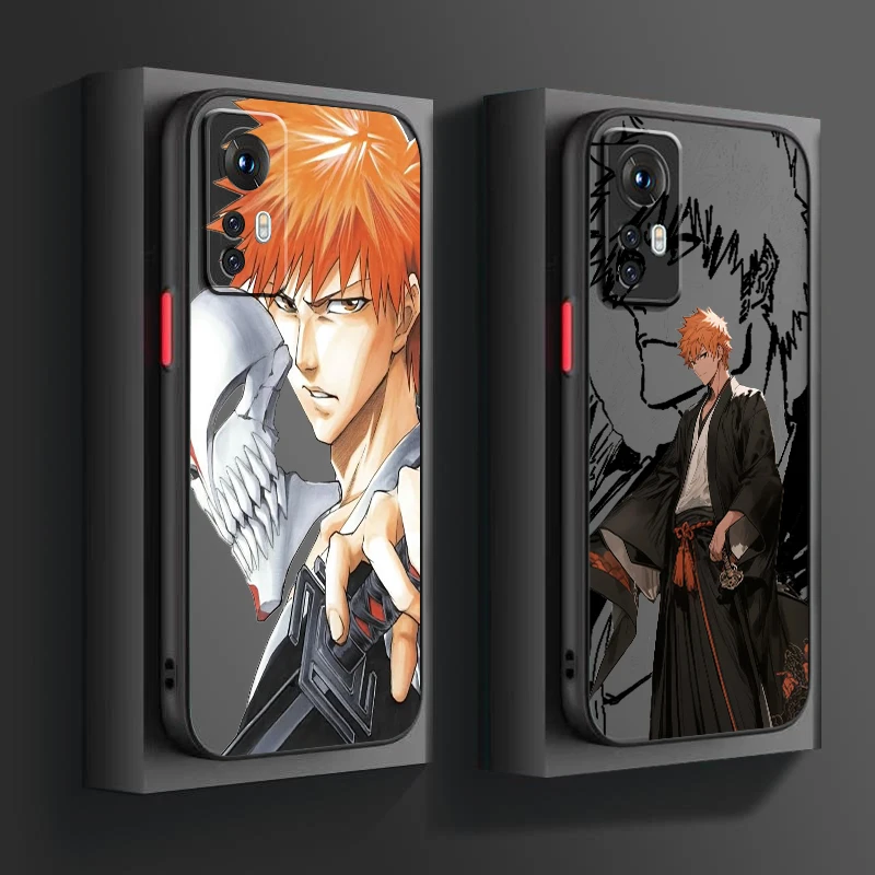 K-Kurosaki I-Ichigo Anime Cartoon Frosted Translucent For Xiaomi Mi 13 12 12T 11T 11 11i 10T 10 9T Pro Lite Ultra 5G Soft