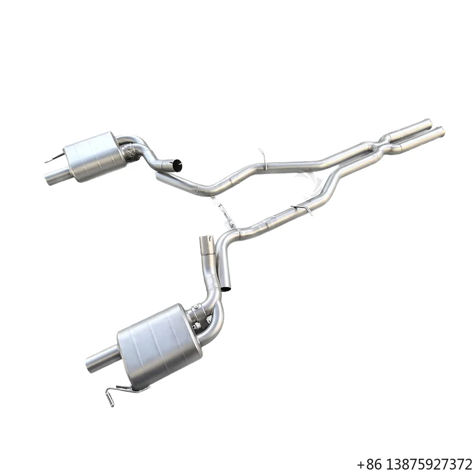 Direct Fit Race Style Exhaust for  CLS400 W218 3.5L | Premium 304 Stainless Steel Catback with Remote Valve Kit
