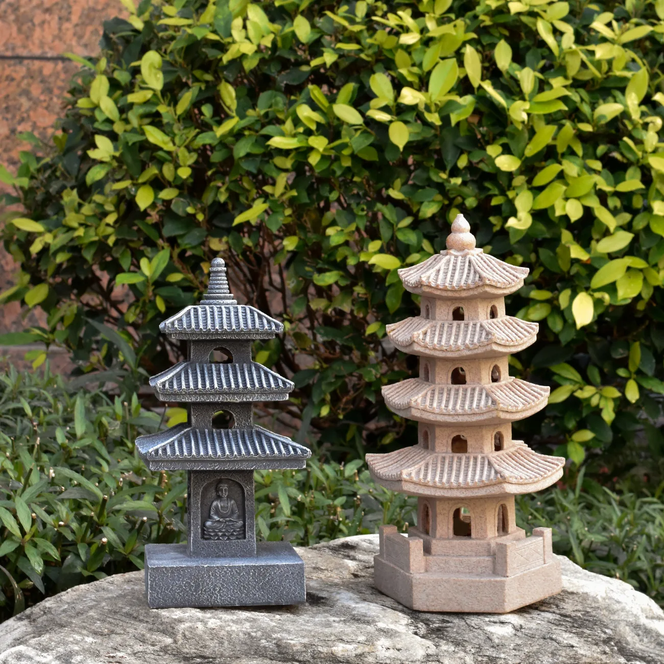 国境を越えた新しいソーラーストーンタワー宮殿ランタン中庭装飾 - Bonsai Garden Ornaments のレビューと価格