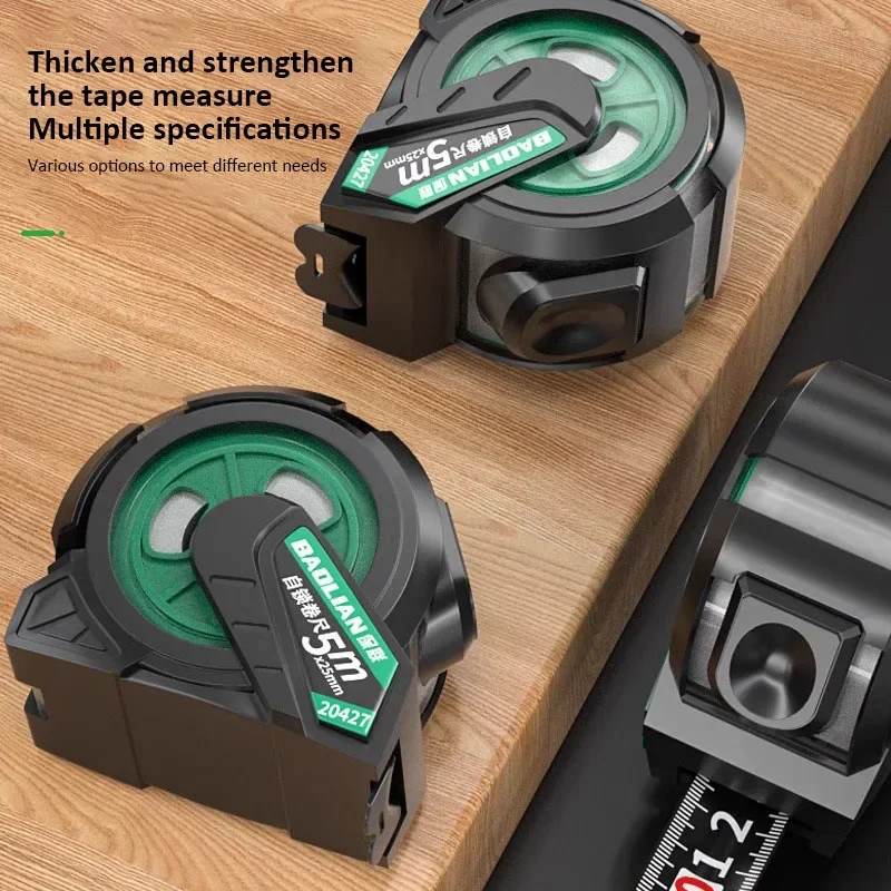 3M-10M Self Locking Steel Tape Hardened Wear-Resistant Tape Zero Point Correction Accurate Wear-resistant Ruler Measuring Tools